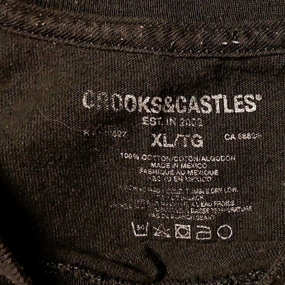 Crooks & Castles  Medusa & Logo Black  Tee - Picture 5 of 9